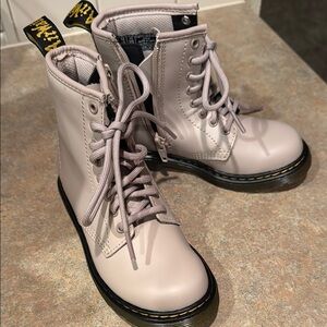Dr. Martens Light Gray Combat Boots